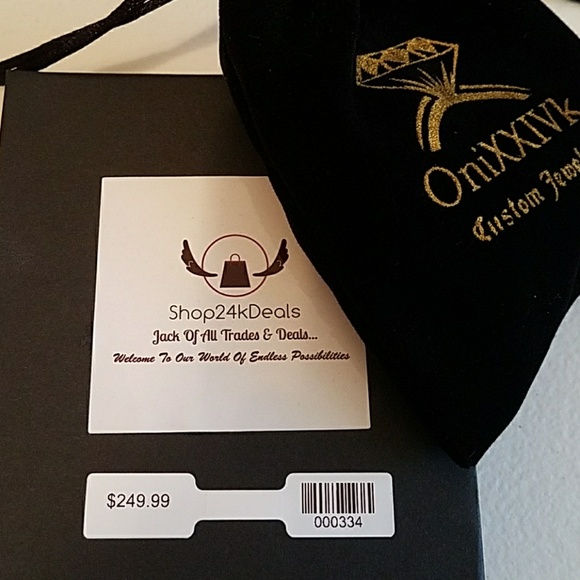 Iced Out Custom Solitare Cross Pendant - Picture 2 of 3